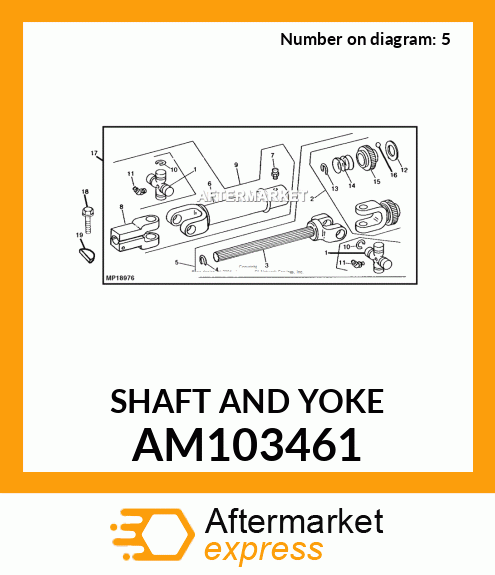 SHAFT AND YOKE AM103461
