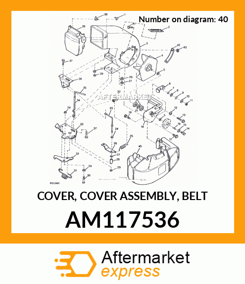 COVER, COVER ASSEMBLY, BELT AM117536