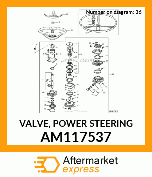VALVE, POWER STEERING AM117537