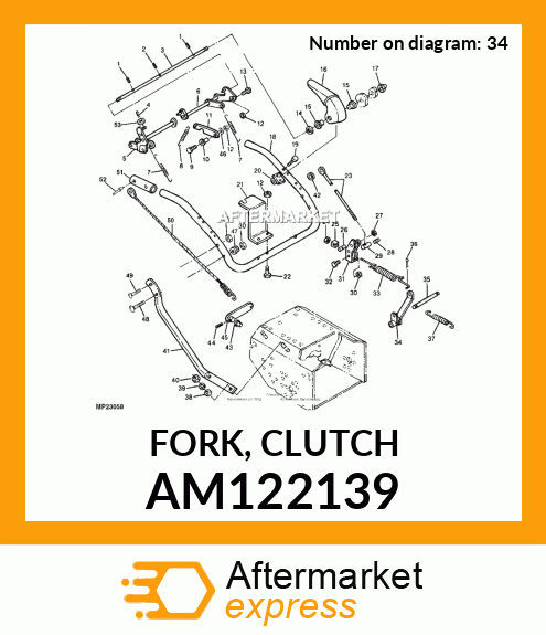 FORK, CLUTCH AM122139