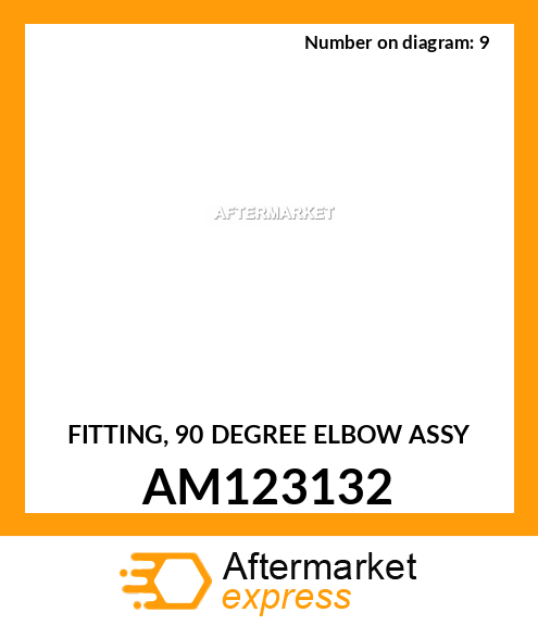 FITTING, 90 DEGREE ELBOW ASSY AM123132