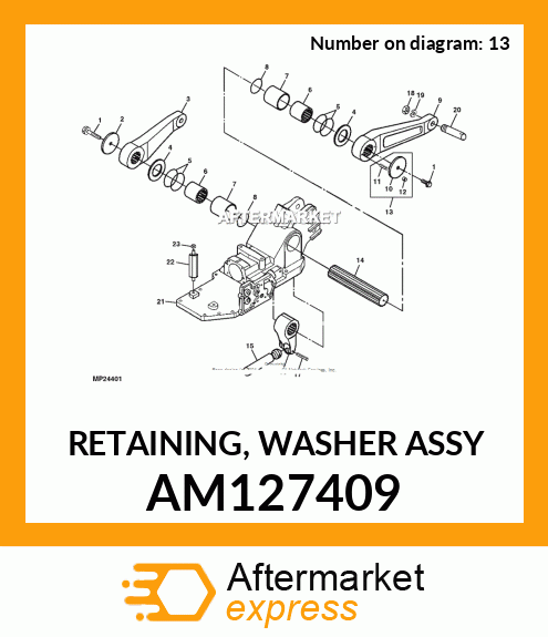 RETAINING, WASHER ASSY AM127409