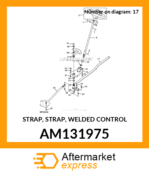 STRAP, STRAP, WELDED CONTROL AM131975