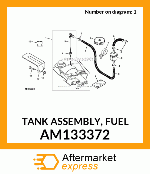 TANK ASSEMBLY, FUEL AM133372