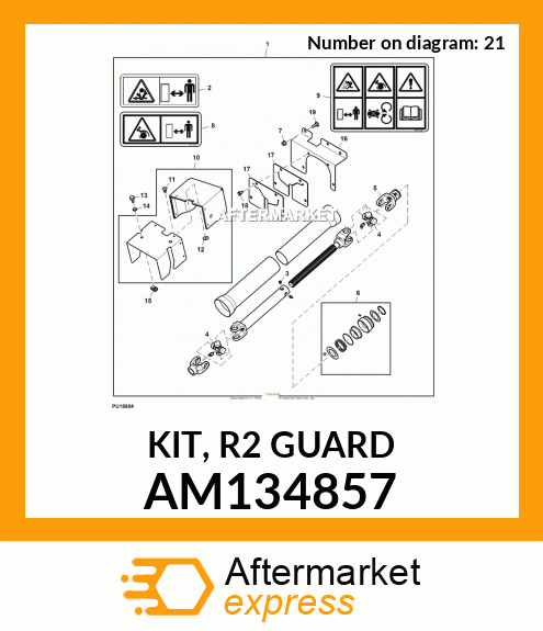 AM134869 - Bracket fits John Deere | Price: $219.72