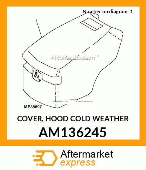 COVER, HOOD COLD WEATHER AM136245