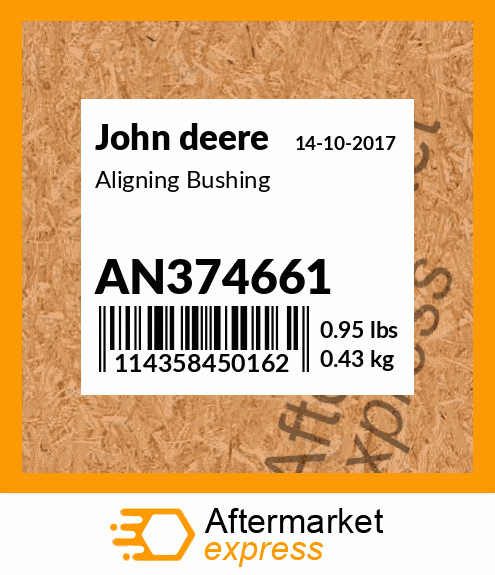 John Deere Original Equipment Self-aligning Bushing #re37376 for sale online