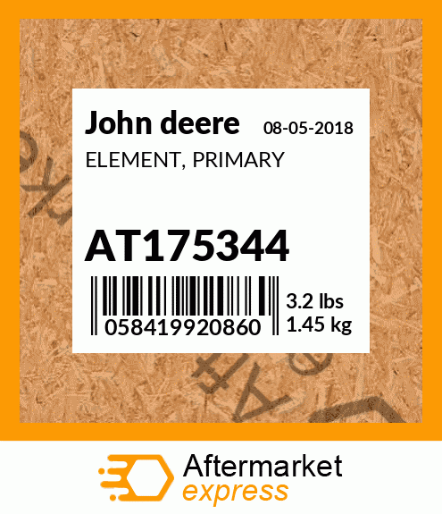 John Deere Air Filter AT175344