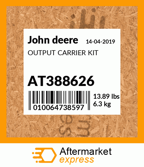 OUTPUT CARRIER KIT AT388626