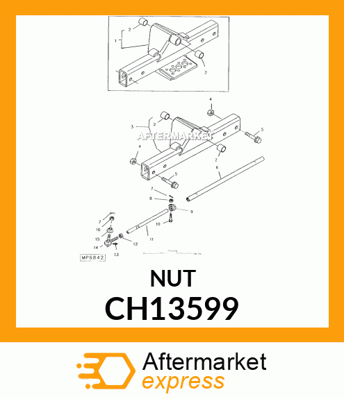 NUT, CASTLE CH13599