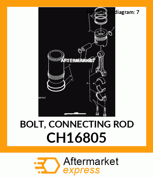 BOLT, CONNECTING ROD CH16805
