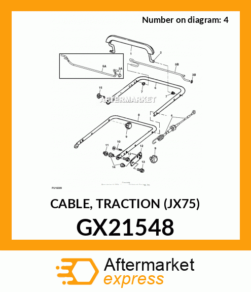 GX21548 - CABLE, TRACTION (JX75)