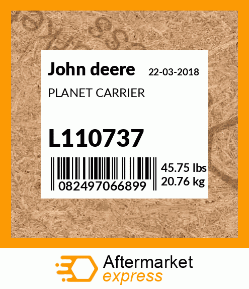 Spare part L110737 + PLANET CARRIER