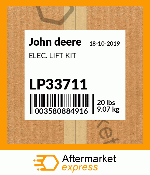 Lp33711 Elec Lift Kit Fits John Deere Price 53846