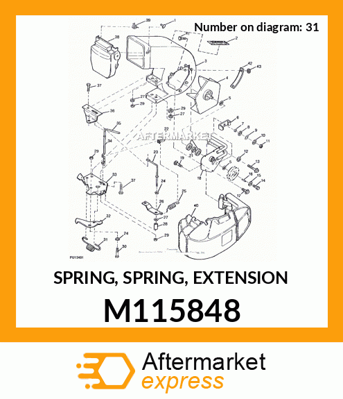 John Deere Snap Lock Pin - M115827