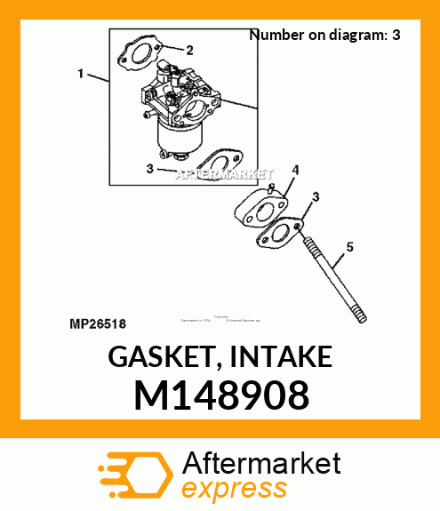 GASKET, INTAKE M148908