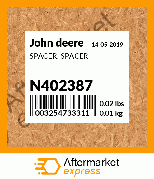 SPACER, SPACER N402387