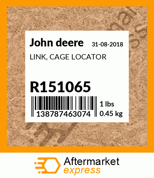 Spare part R151065 + LINK, CAGE LOCATOR