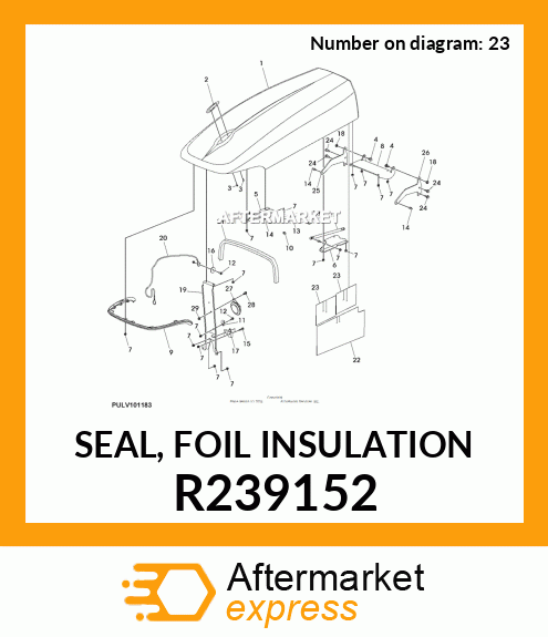 SEAL, FOIL INSULATION R239152