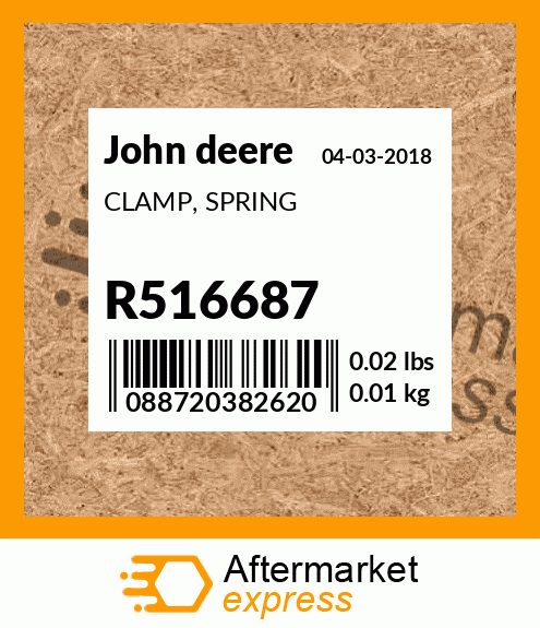 R516693 - SCREW, SPECIAL, LONG fits John Deere | Price: $13.48