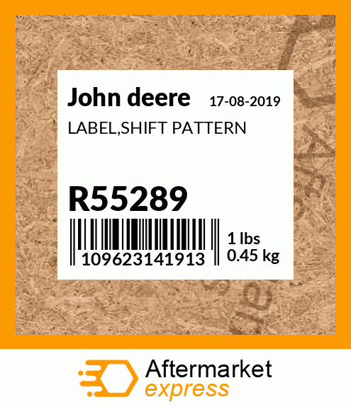 John Deere R55289 Syncro-Range Shift Pattern Decal 4230,4040,4240,4440,4640,4840 