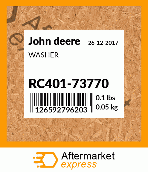 WASHER RC401-73770