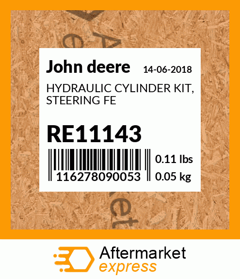 John Deere Original Equipment Hydraulic Cylinder Kit #RE11143