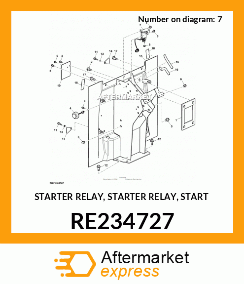 RE234727 - STARTER RELAY, STARTER RELAY, START