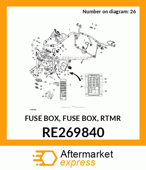 Fuse Box AT405059 - Deere