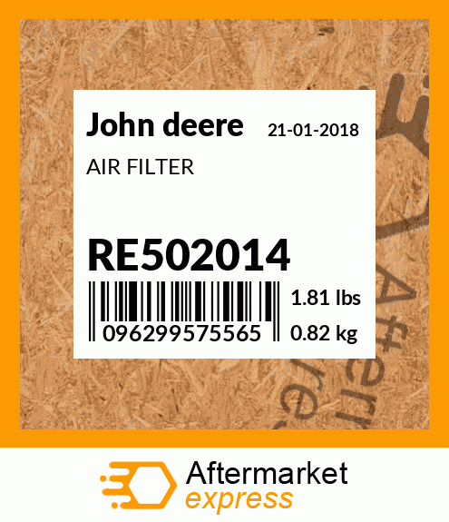 John Deere Air Filter RE502014 