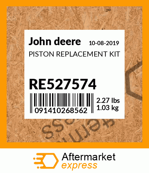 John Deere equipo original Pistón Kit de repuestos # re527574