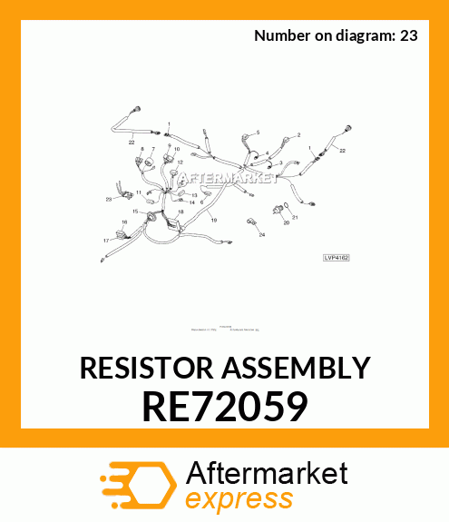 RESISTOR ASSEMBLY RE72059