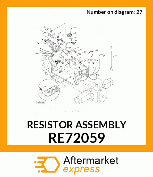 RESISTOR ASSEMBLY RE72059