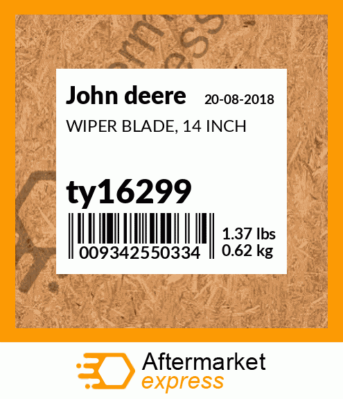 John Deere For John Deere 20" Wiper Blade 