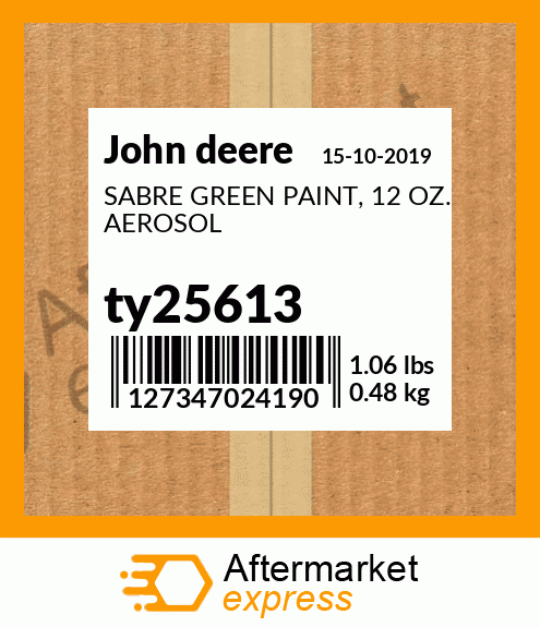 John Deere Sabre Green Spray Paint - TY25613