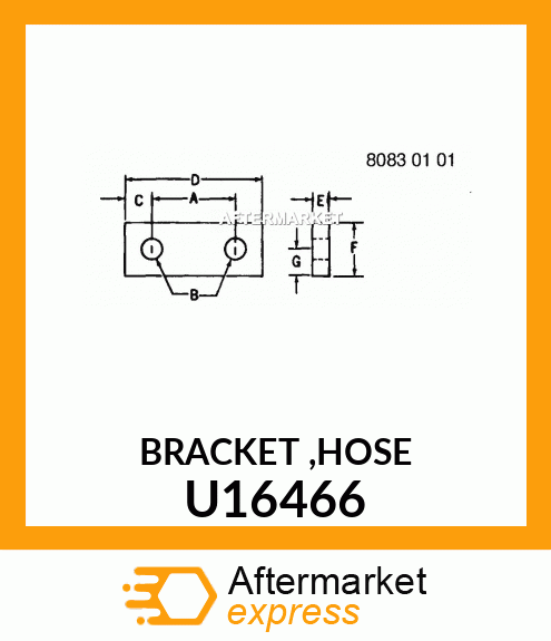 U Adapter Center Bo Shank Fits John Deere Price 67 64