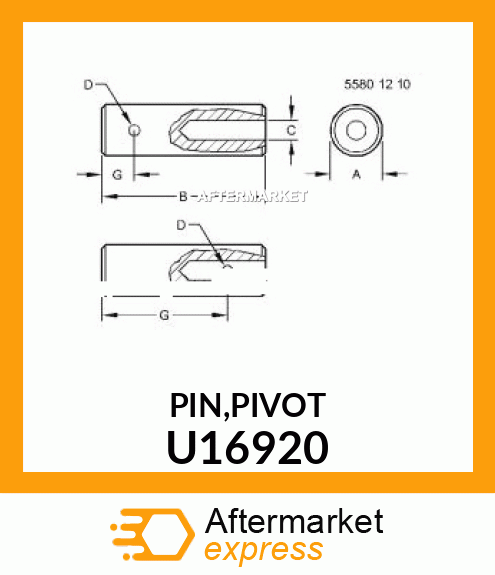 U169 Pin Pivot Fits John Deere Price 0