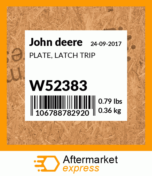 W52417 - HOLDER (LH) fits John Deere | Price: $162.40