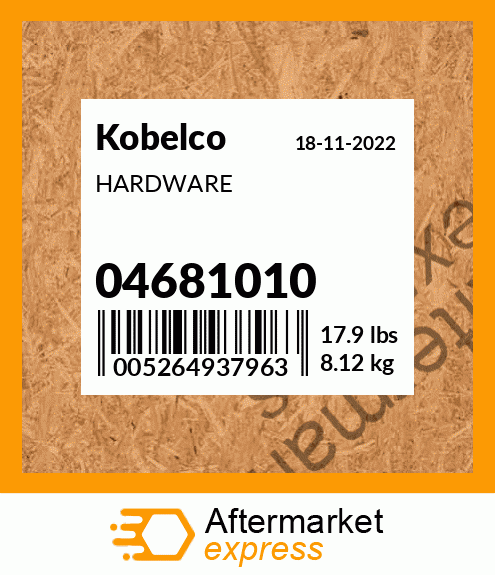 Spare part 04681010 + HARDWARE