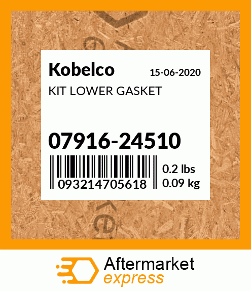 Spare part 07916-24510 + KIT LOWER GASKET