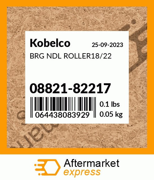 Spare part 08821-82217 + BRG NDL ROLLER18/22