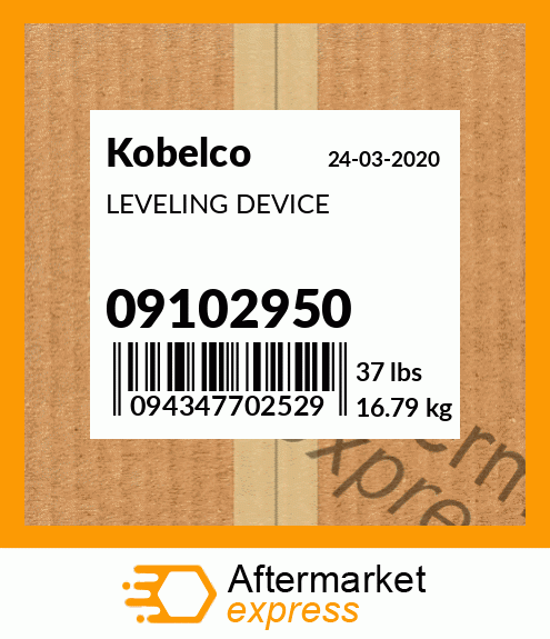 Spare part 09102950 + LEVELING DEVICE