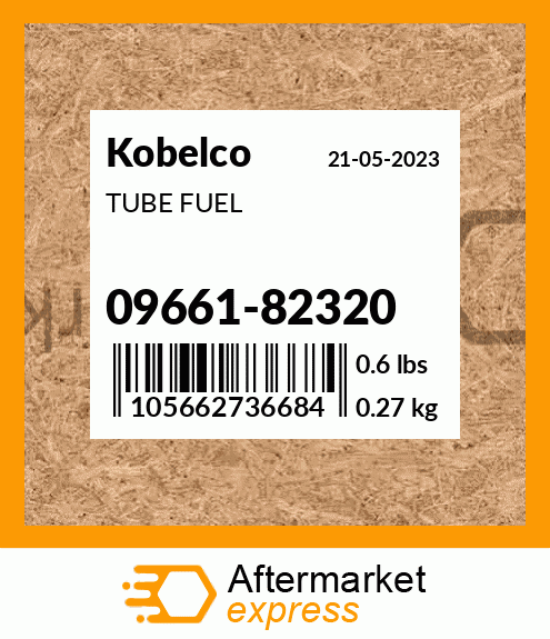 Spare part 09661-82320 + TUBE FUEL