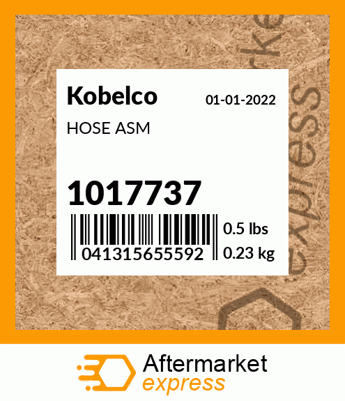 Spare part 1017737 + HOSE ASM