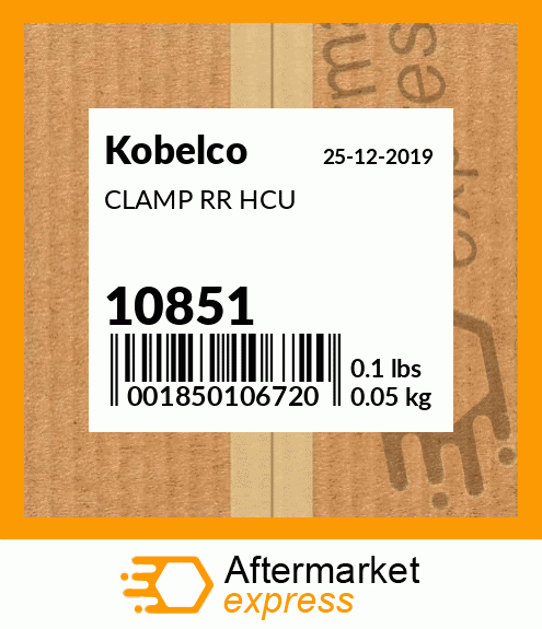 Spare part 10851 + CLAMP RR HCU