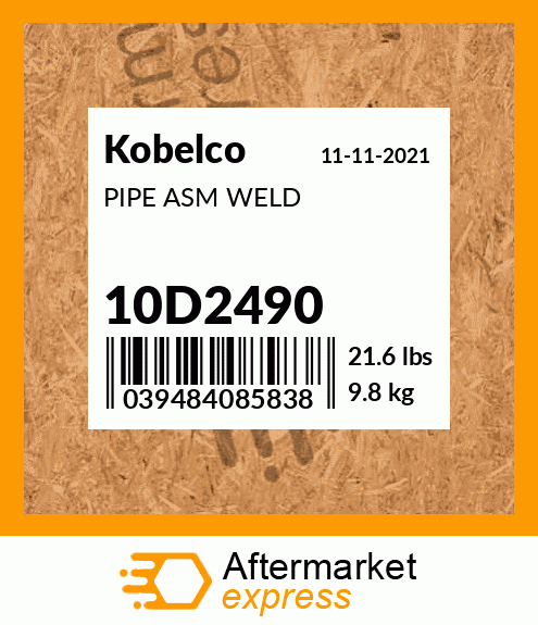 Spare part 10D2490 + PIPE ASM WELD