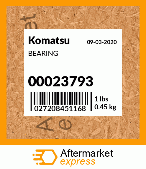 Spare part 00023793 + BEARING