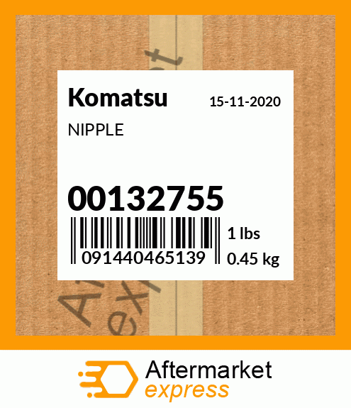 Spare part 00132755 + NIPPLE