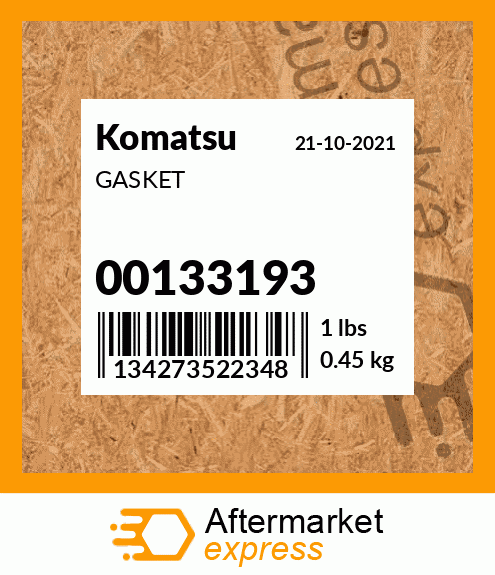 Spare part 00133193 + GASKET