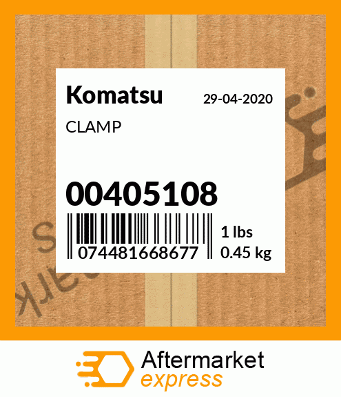 Spare part 00405108 + CLAMP